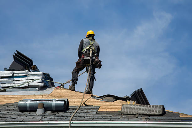 Professional Gutter Installation technician working in Munfordville, KY
